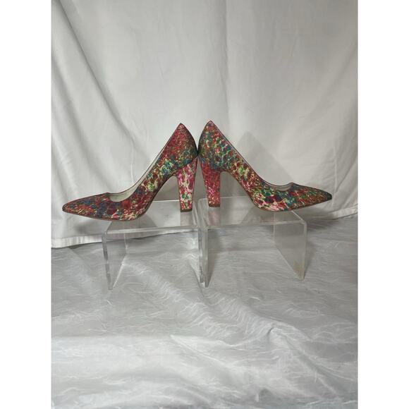 Anne Klein Does Sex In The City Floral Pumps Sz 6 Worn Once Excellent Condition - Picture 9 of 12